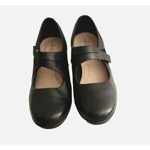 Clarks Collection Womens Emslie Lulin Mary Jane Pumps Sz 9 M Black Leather